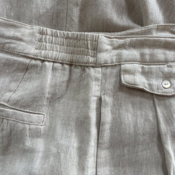 Anthropologie x Sovere Linen Wide Leg Pleated Pants Trousers Small 4-6 - Picture 10 of 16